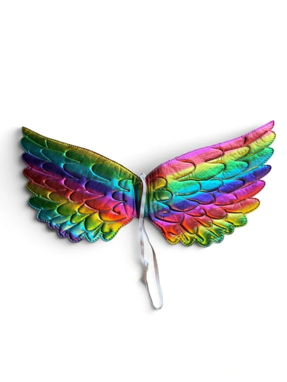 Rainbow Angel Wings Costume Halloween Pink Yellow Blue Purple Green